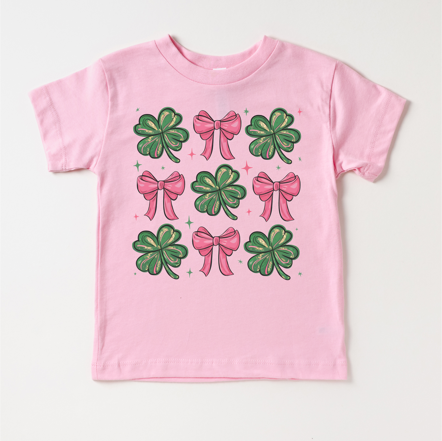 Clovers And Bows St. Patrick's Day Shirt - St. Patrick's Day Kids & Adult Tee