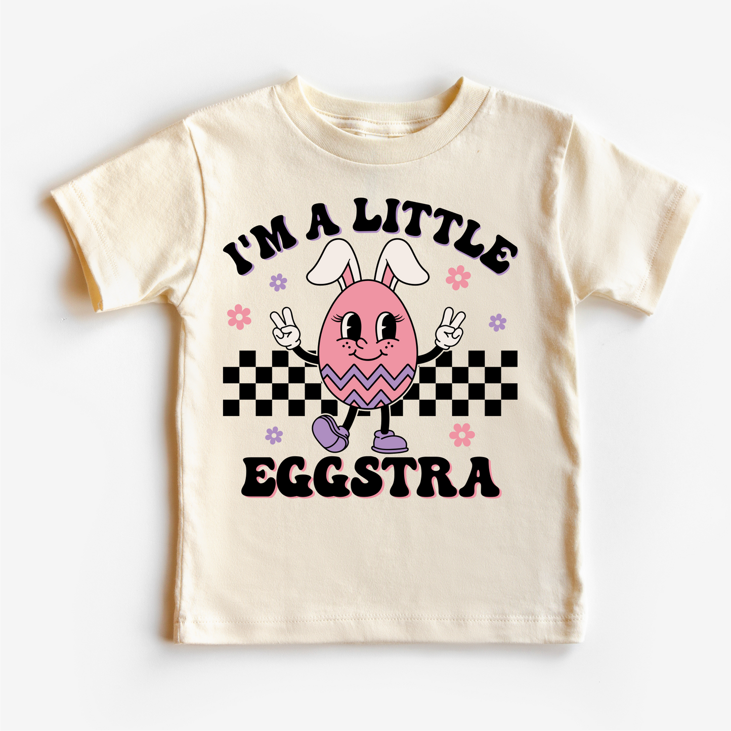 I'm A Little Eggstra Easter Shirt - Girls Easter Egg Tee