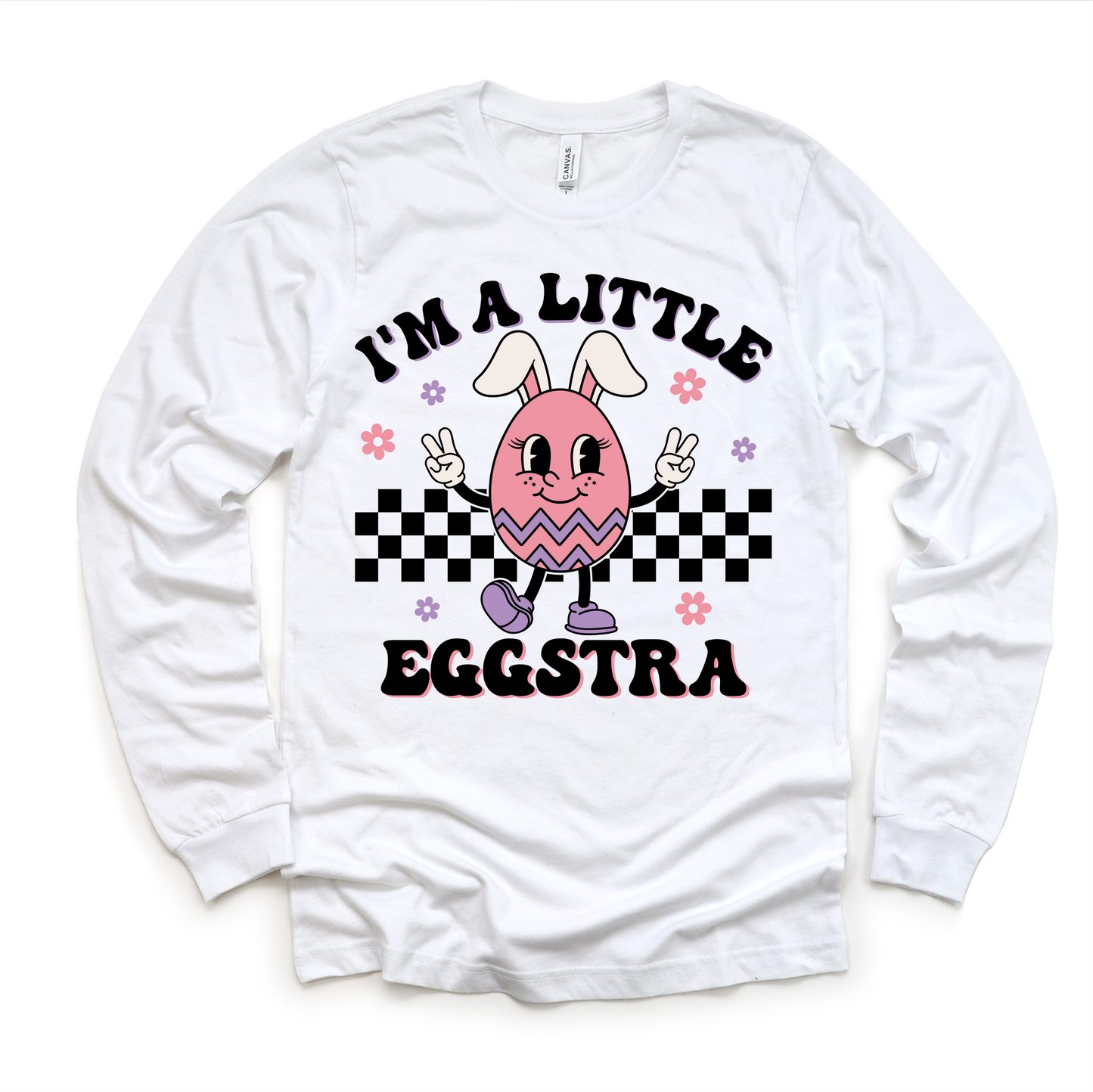 I'm A Little Eggstra Easter Shirt - Girls Easter Egg Tee