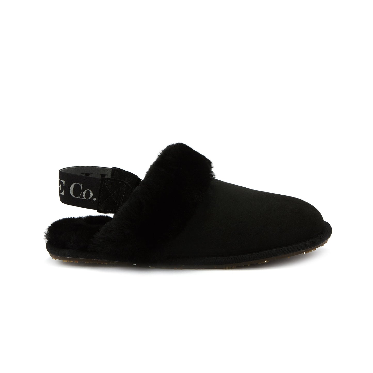 Mule Slingback Black Suede Slipper Australia Luxe Collective
