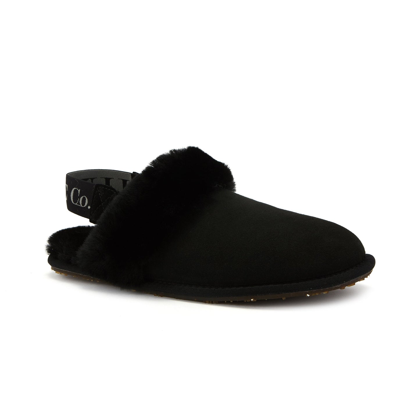 Mule Slingback Black Suede Slipper Australia Luxe Collective