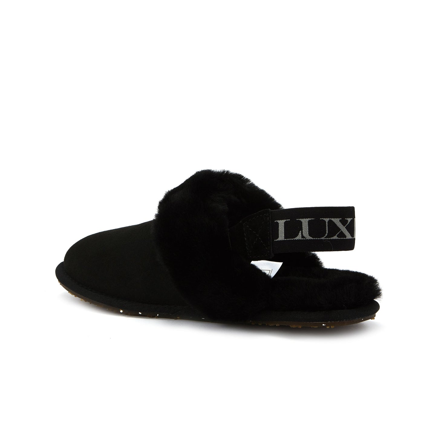 Mule Slingback Black Suede Slipper Australia Luxe Collective