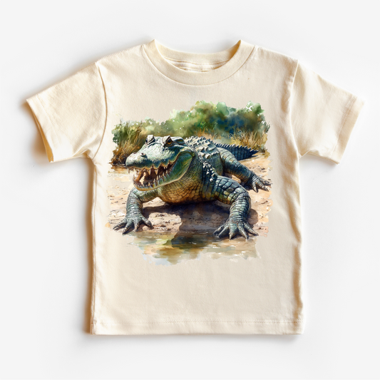 Retro Zoo Alligator Shirt -  Crocodile Tee