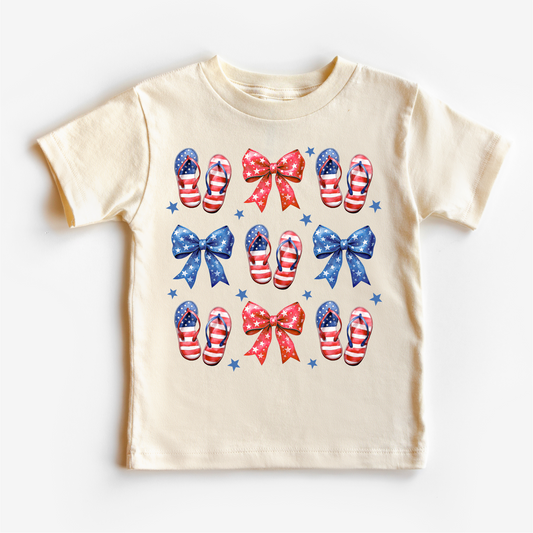 Flip Flops And Bows 4th Of July Shirt Independence Day Tee Madi Moosh