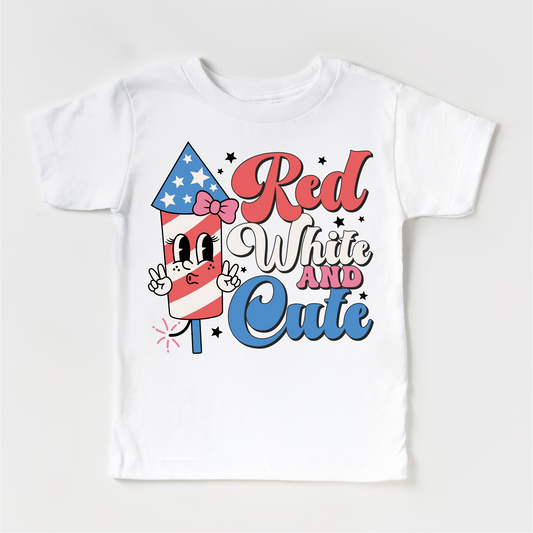 Red White And Cute 4th Of July Shirt - Independence Day Tee