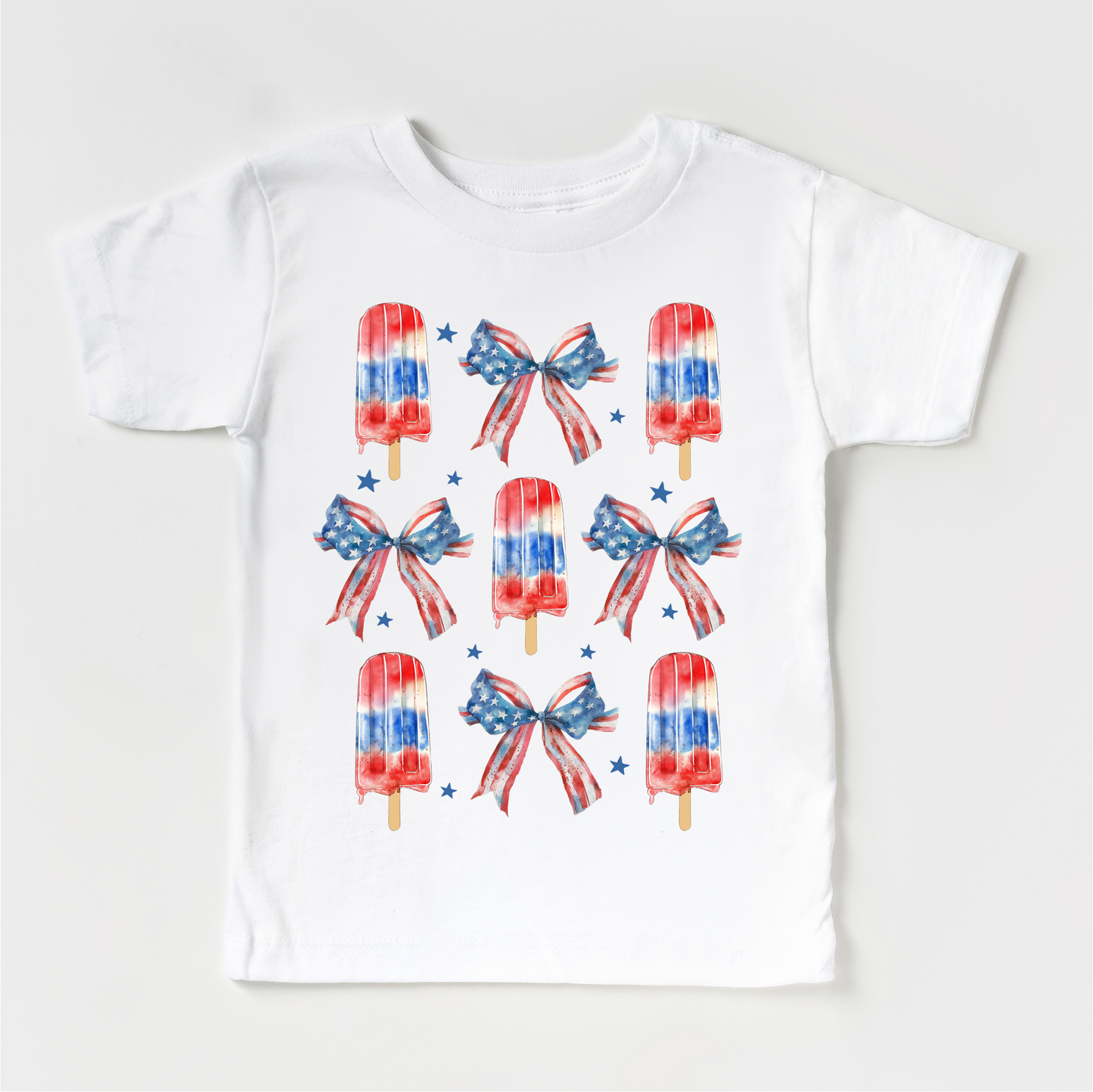Ice Cream And Bows July 4th Shirt Independence Day Tee Madi Moosh