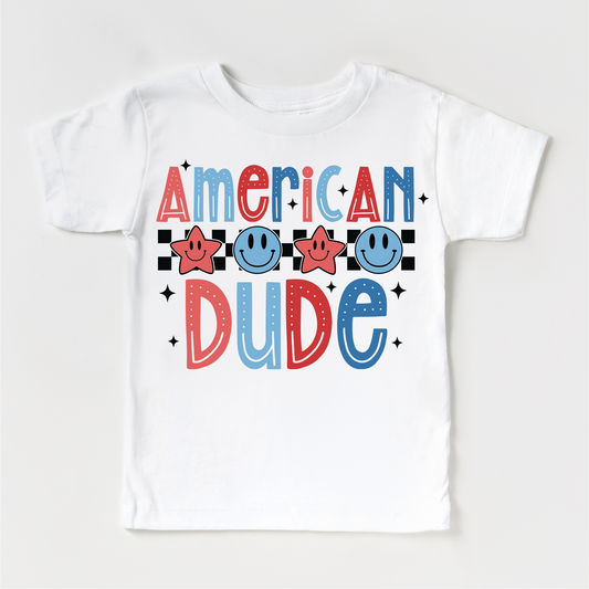 American Dude July 4th  Shirt - Independence Day Tee