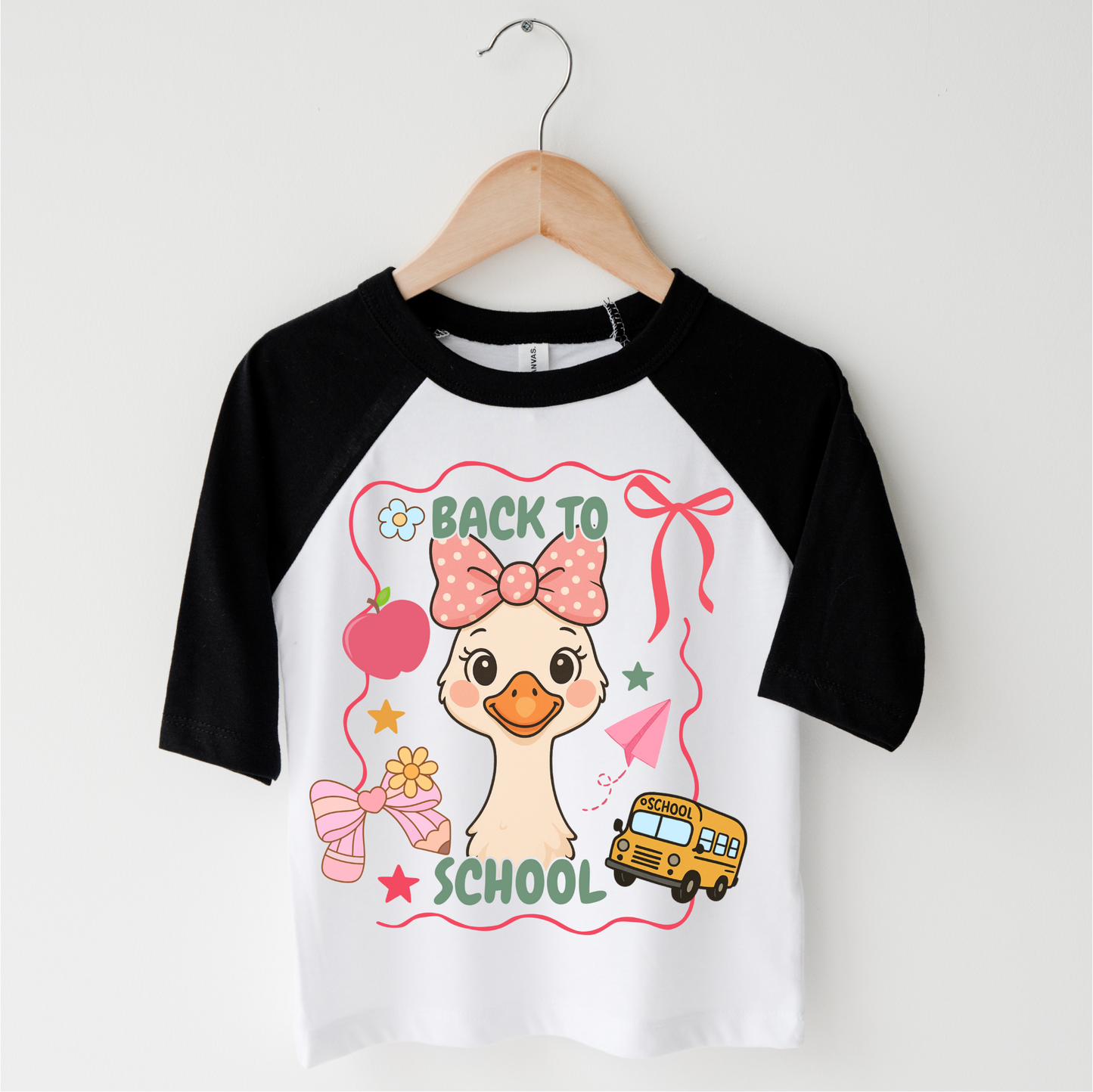 Girls Goose Cute Back To School Shirt Madi Moosh