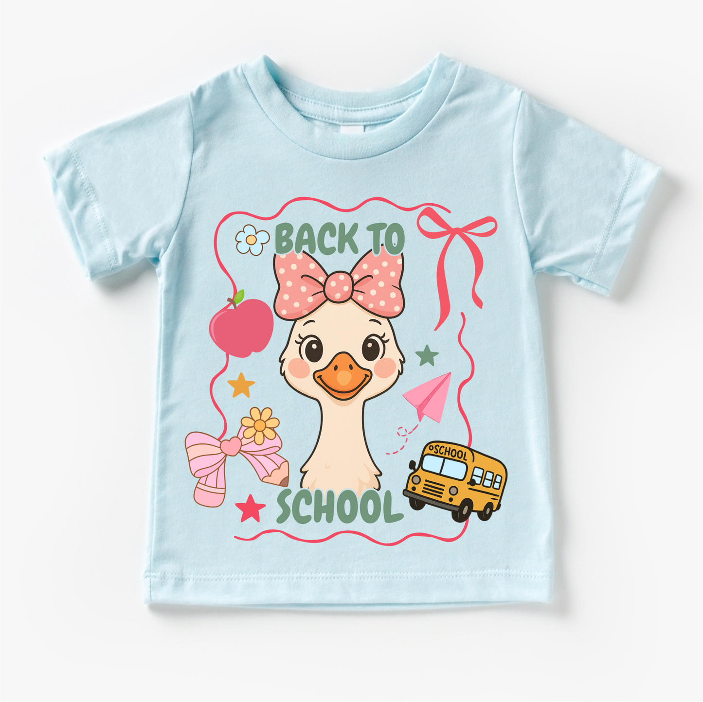 Girls Goose Cute Back To School Shirt Madi Moosh