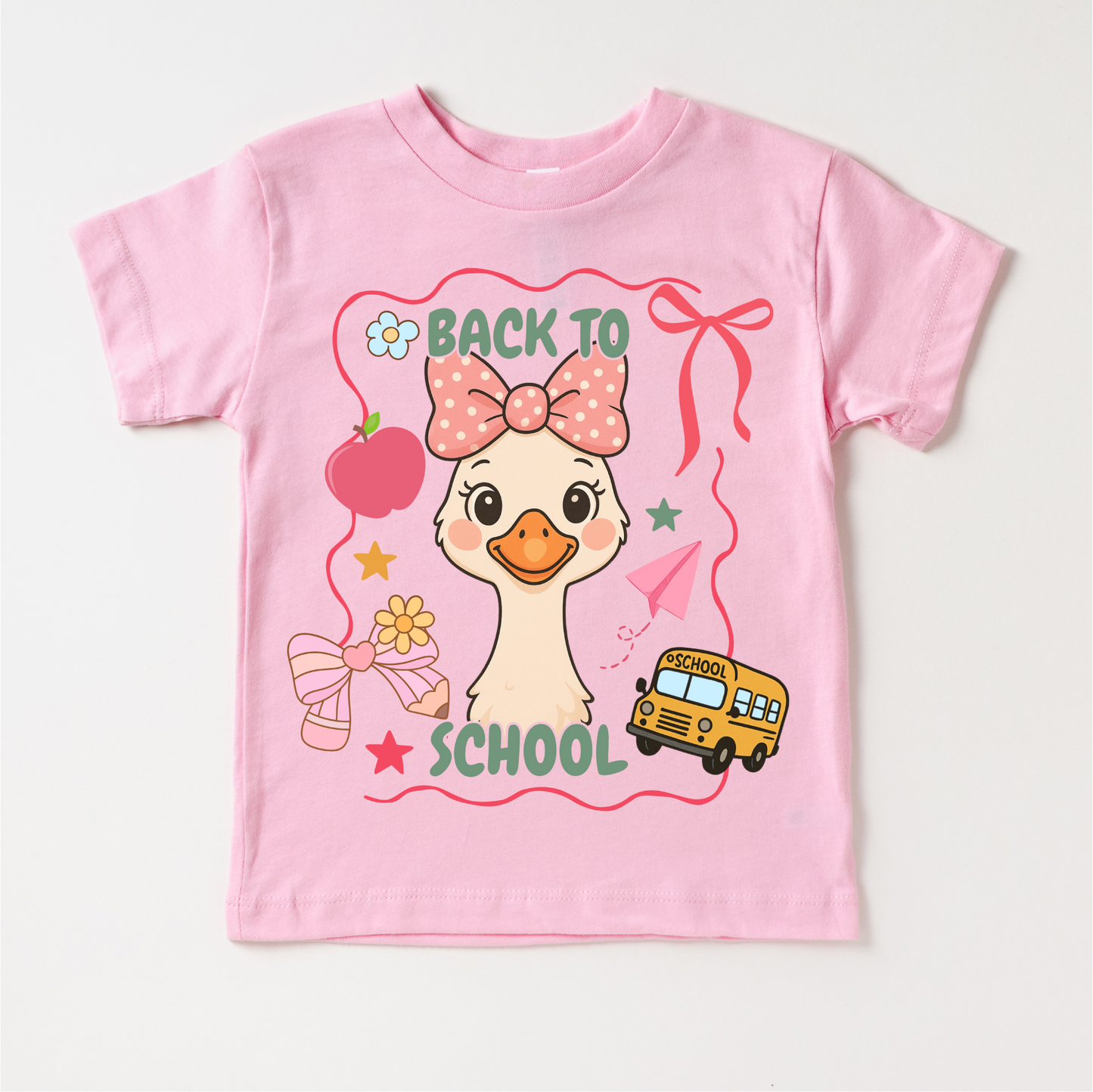 Girls Goose Cute Back To School Shirt Madi Moosh