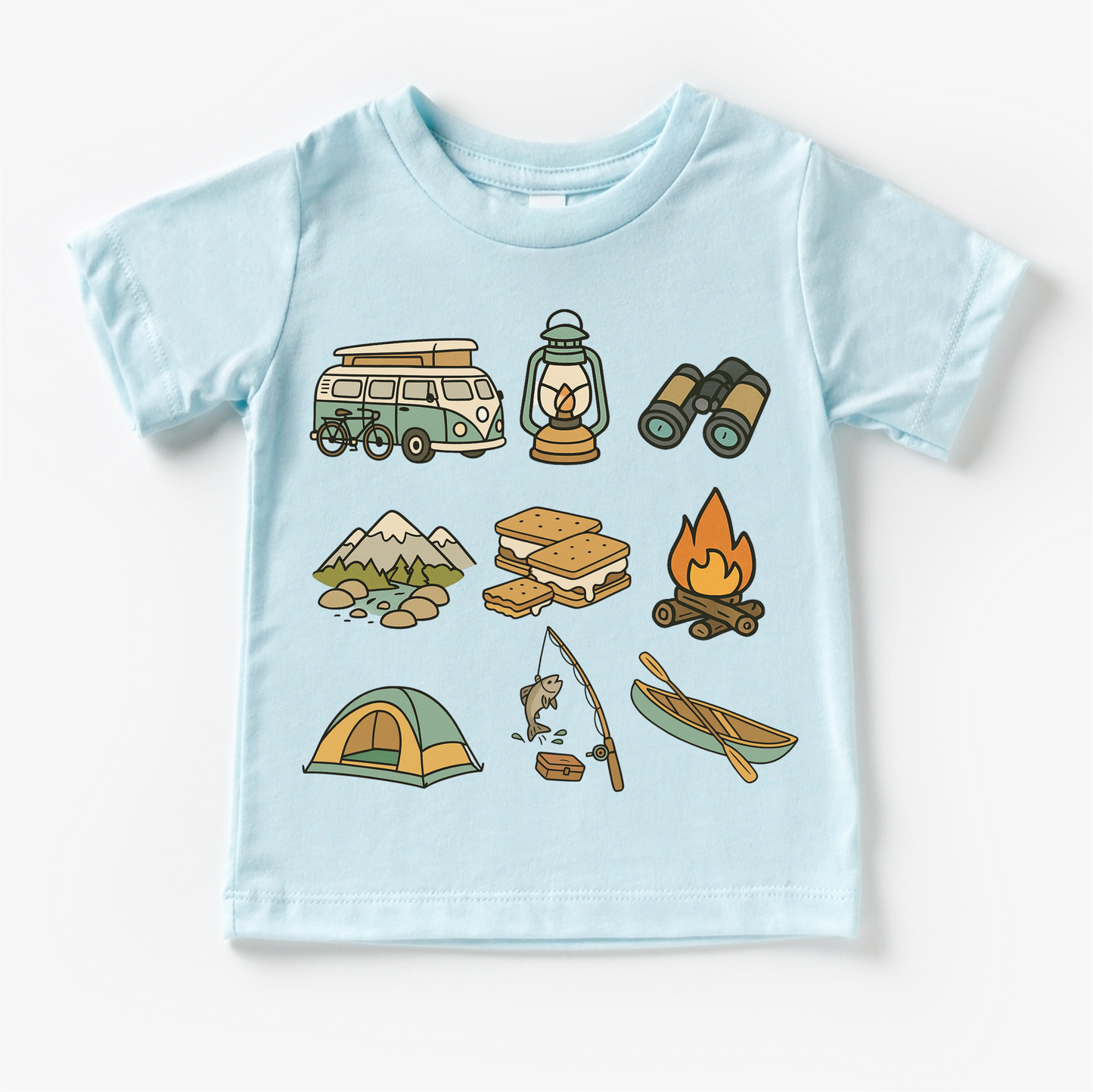 Happy Camper Breathable Camping Shirt Camp Tee Madi Moosh