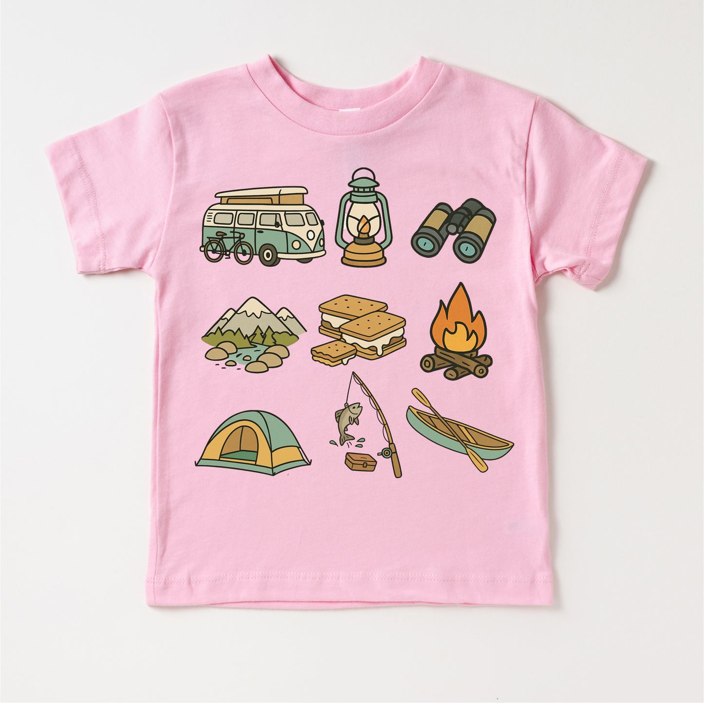 Happy Camper Breathable Camping Shirt Camp Tee Madi Moosh