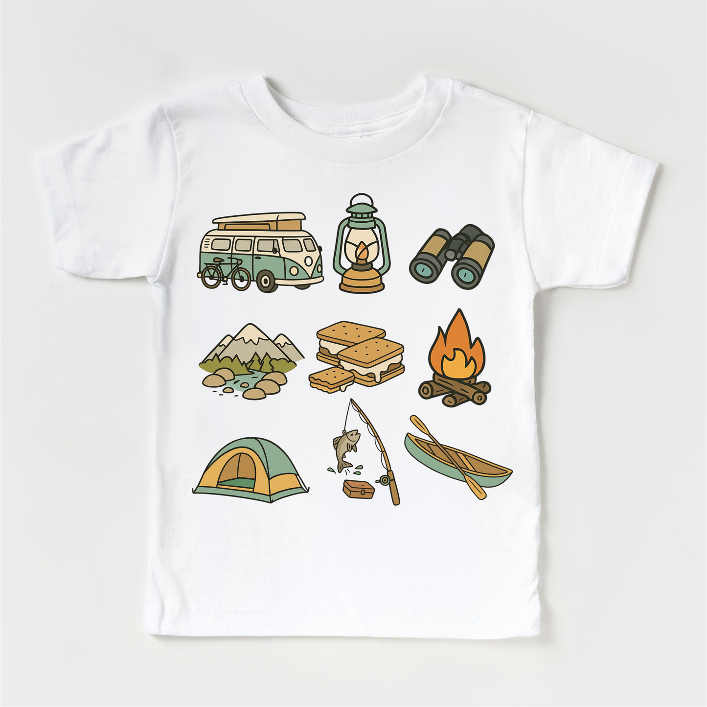 Happy Camper Breathable Camping Shirt Camp Tee Madi Moosh