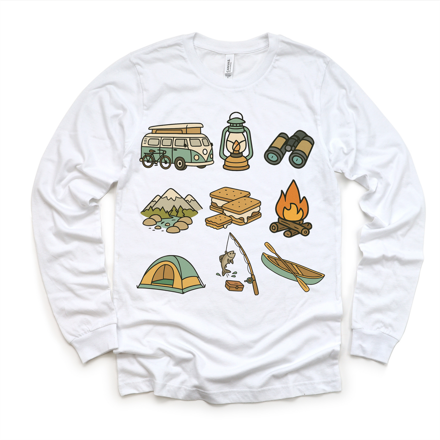 Happy Camper Breathable Camping Shirt Camp Tee Madi Moosh