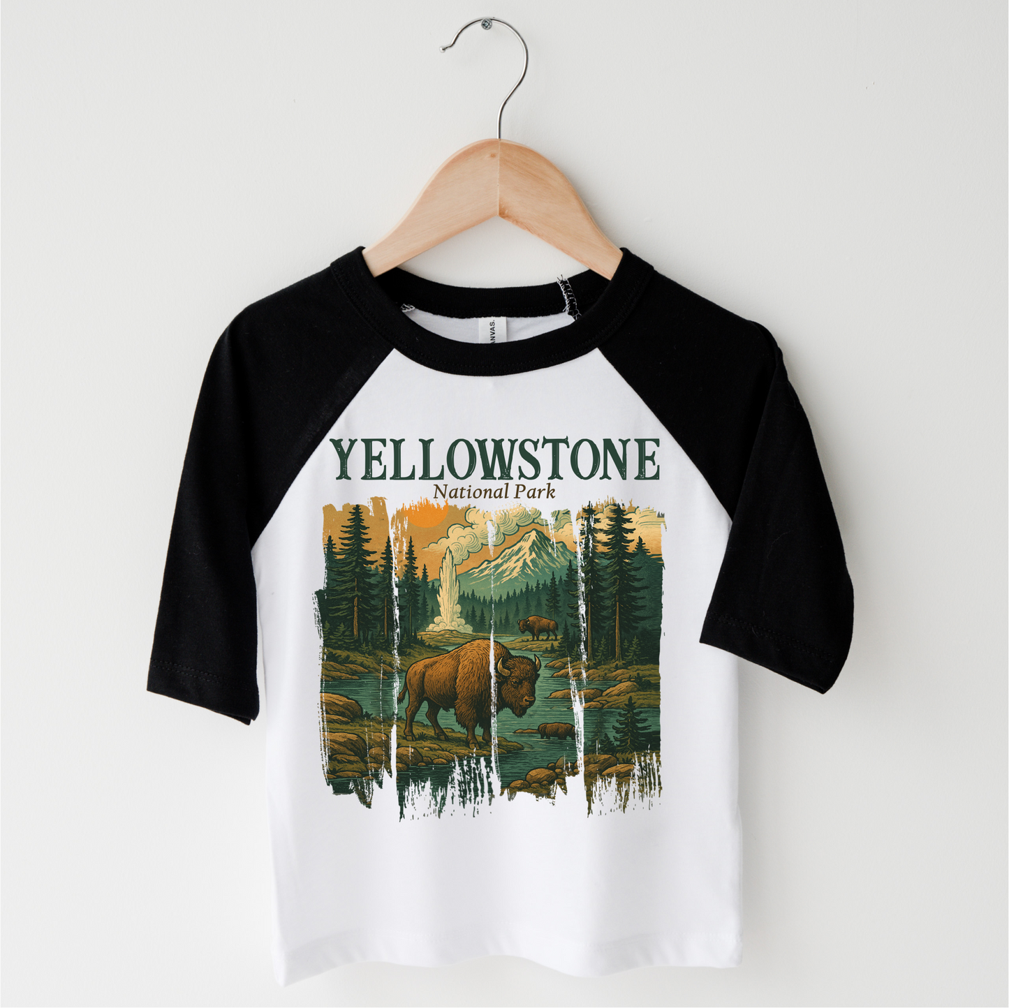 Yellowstone Natural Park Shirt - Adventure Buffalo Tee