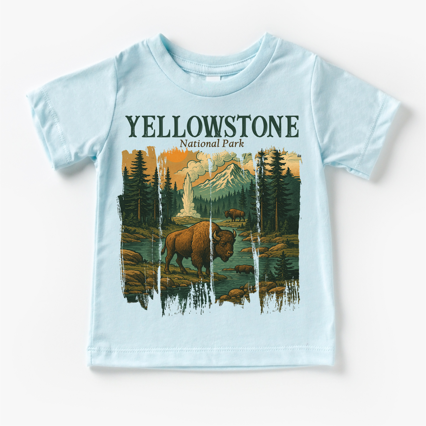 Yellowstone Natural Park Shirt - Adventure Buffalo Tee