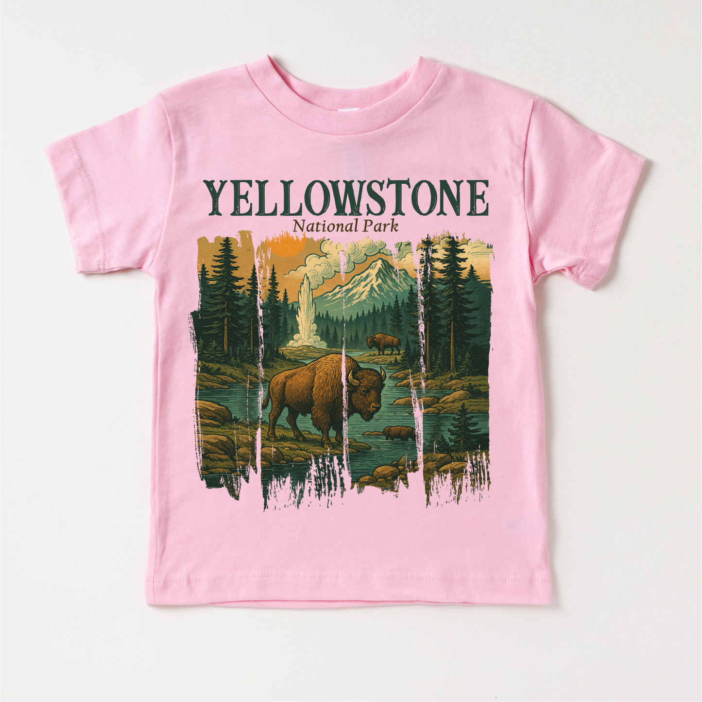 Yellowstone Natural Park Shirt - Adventure Buffalo Tee