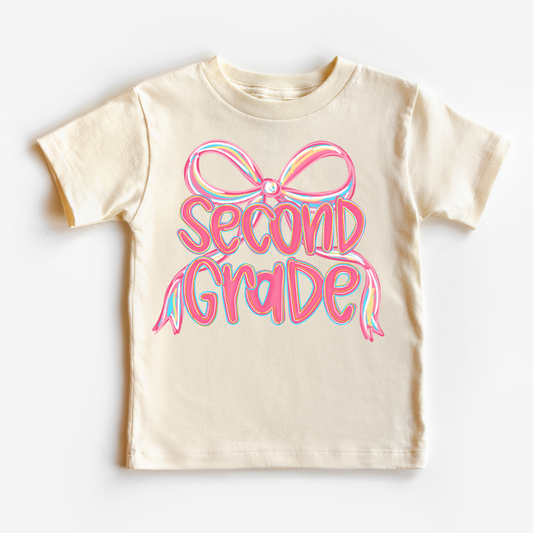 Girls 1st Grade Bow Back To School Shirt First Day Of School Tee