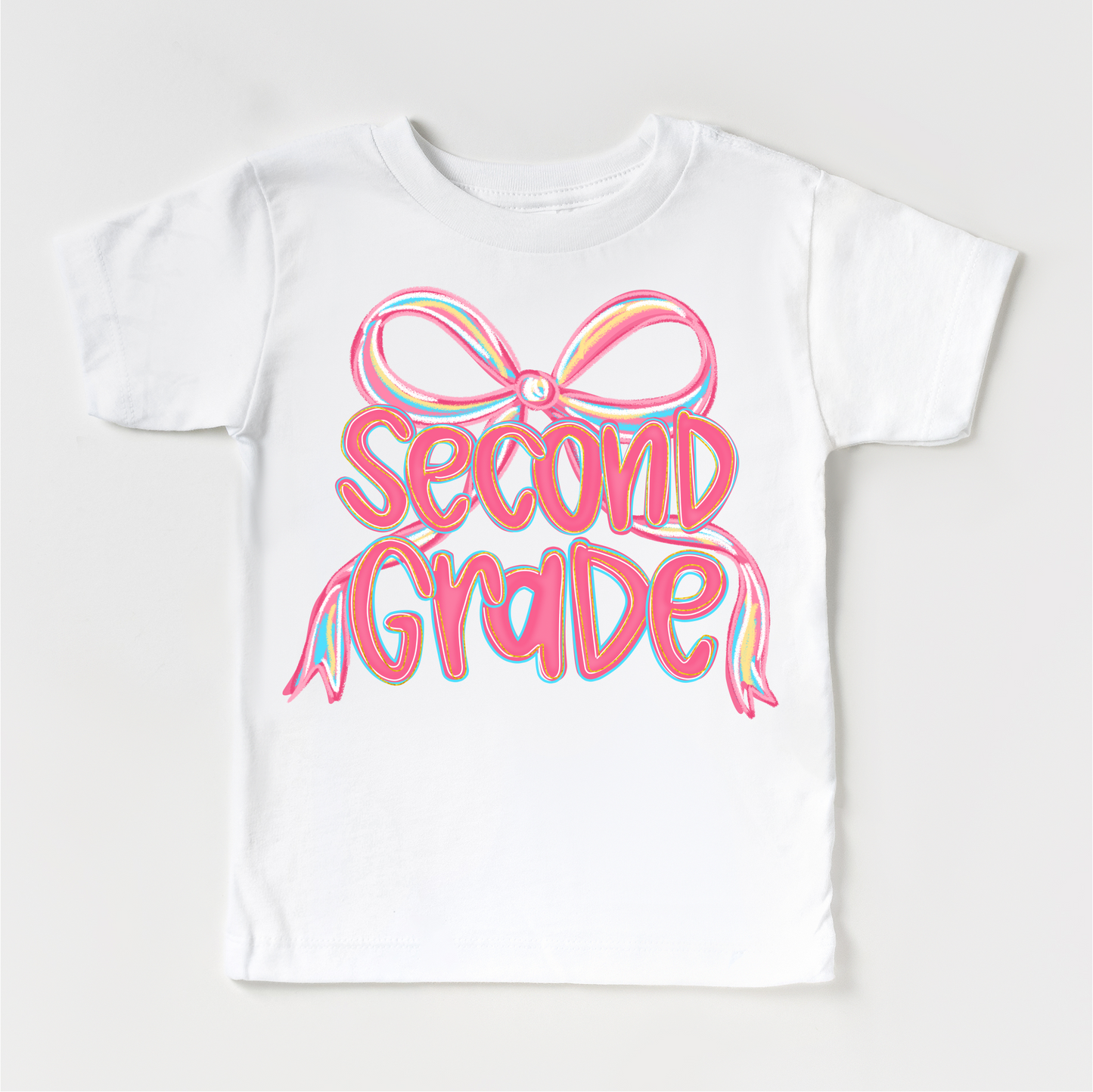 Girls 1st Grade Bow Back To School Shirt First Day Of School Tee