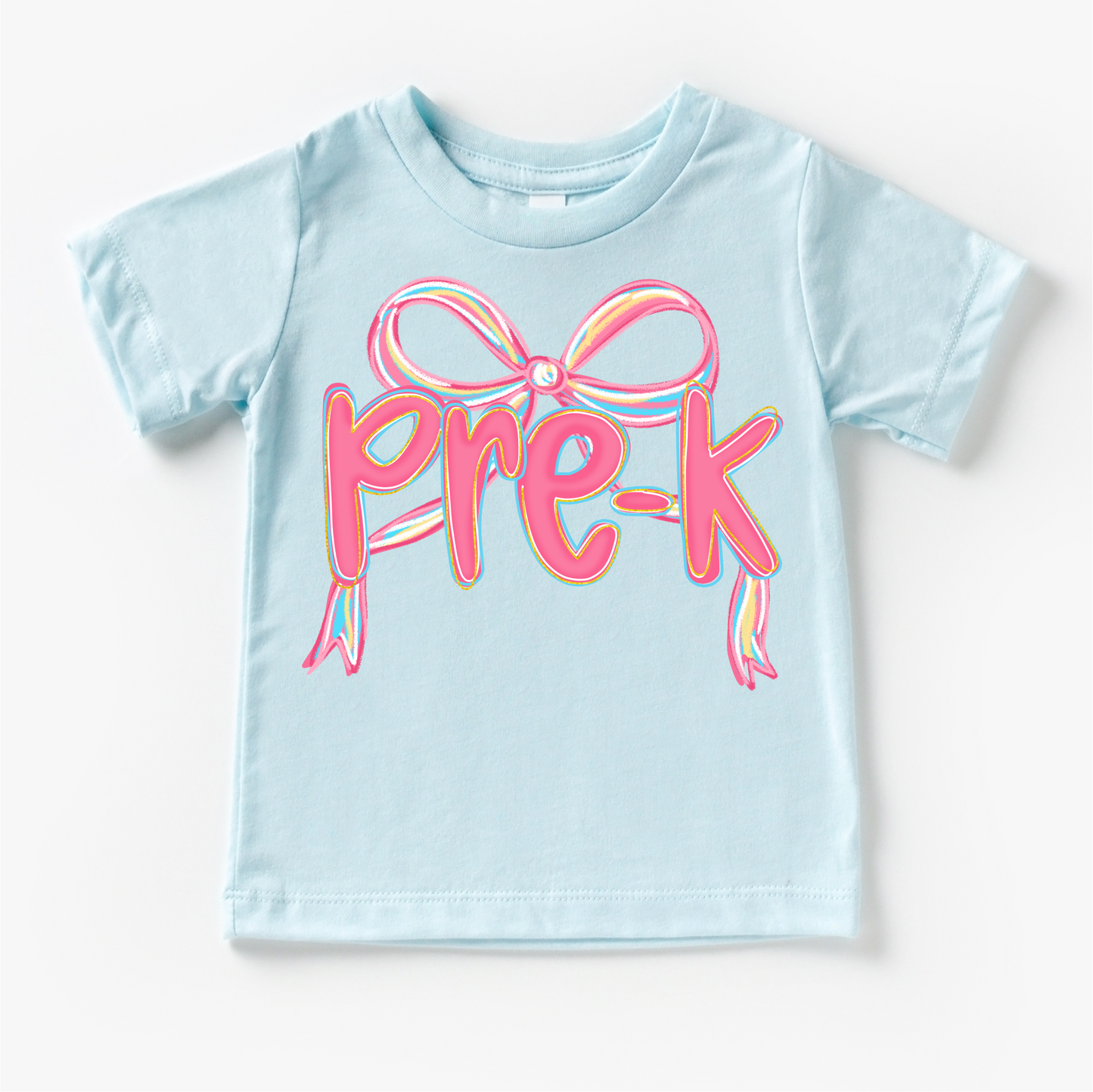 Girls Pre-K Bow Back To School Shirt First Day Of School Tee Madi Moosh