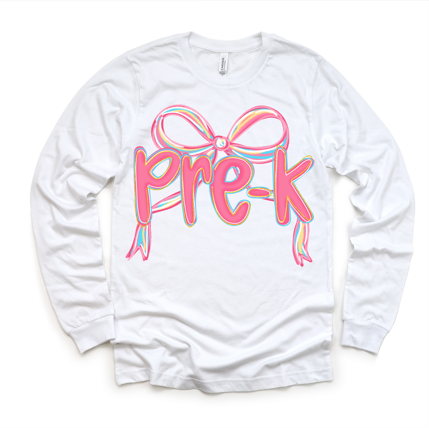 Girls Pre-K Bow Back To School Shirt First Day Of School Tee Madi Moosh
