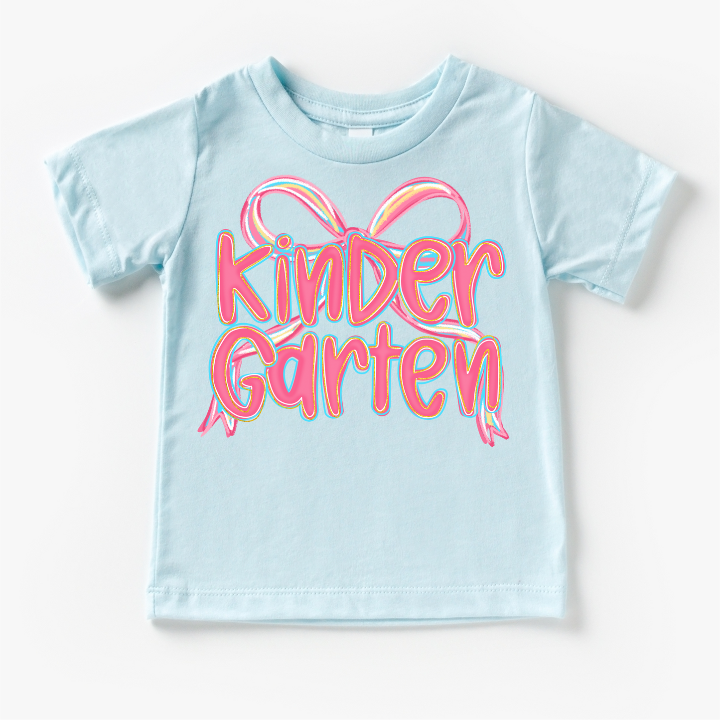 Girls Kindergarten Bow Back To School Shirt First Day Of School Tee Madi Moosh