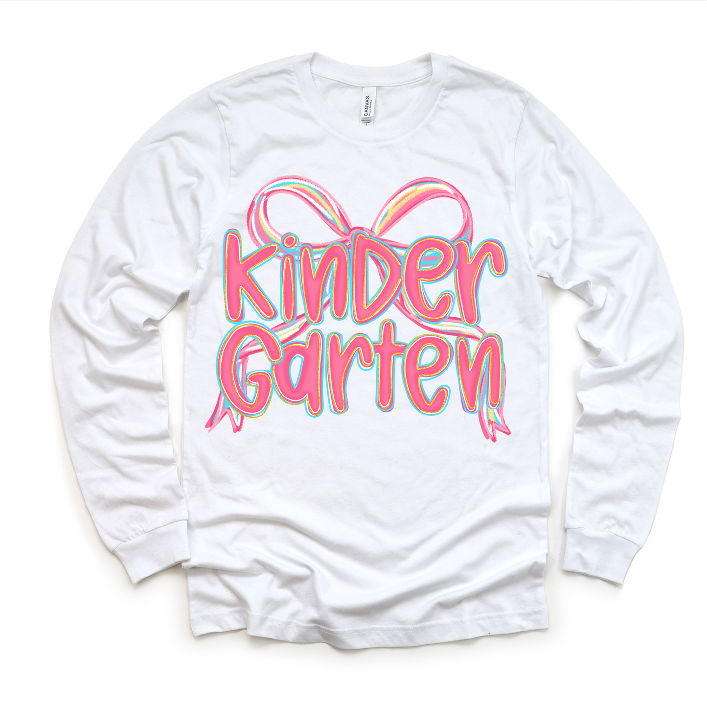 Girls Kindergarten Bow Back To School Shirt First Day Of School Tee Madi Moosh
