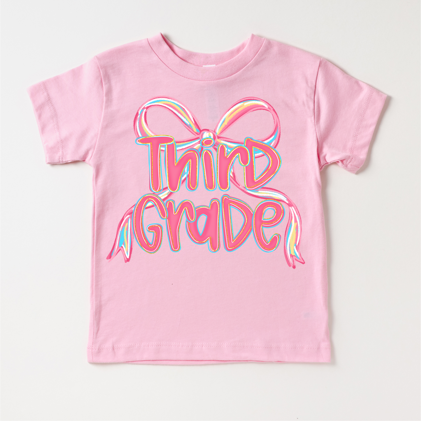 Girls 3rd Grade Bow Back To School Shirt First Day Of School Tee Madi Moosh