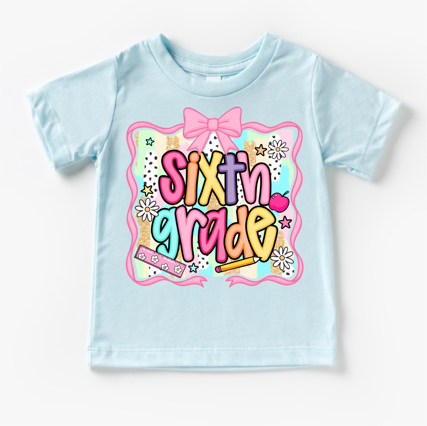 Girls 6th Grade Back To School Shirt - School Tee Madi Moosh