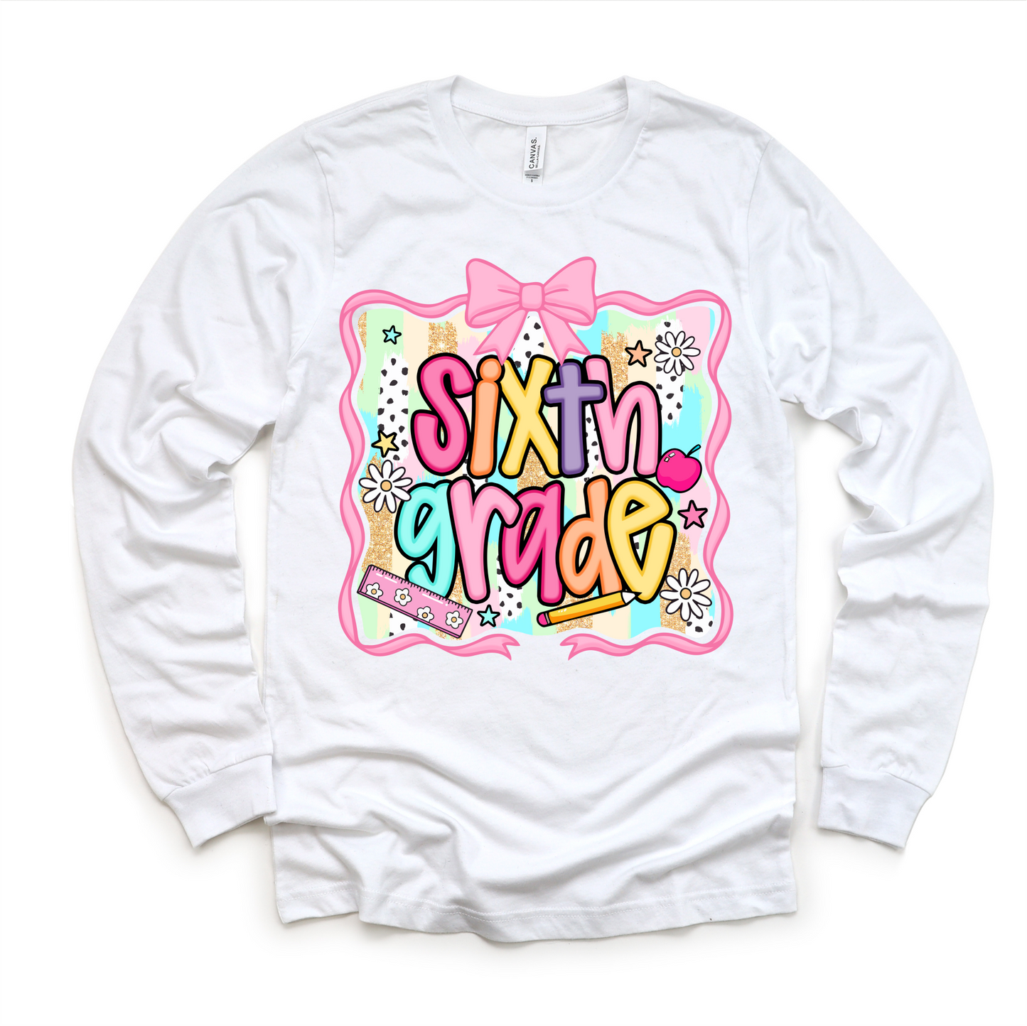 Girls 6th Grade Back To School Shirt - School Tee Madi Moosh