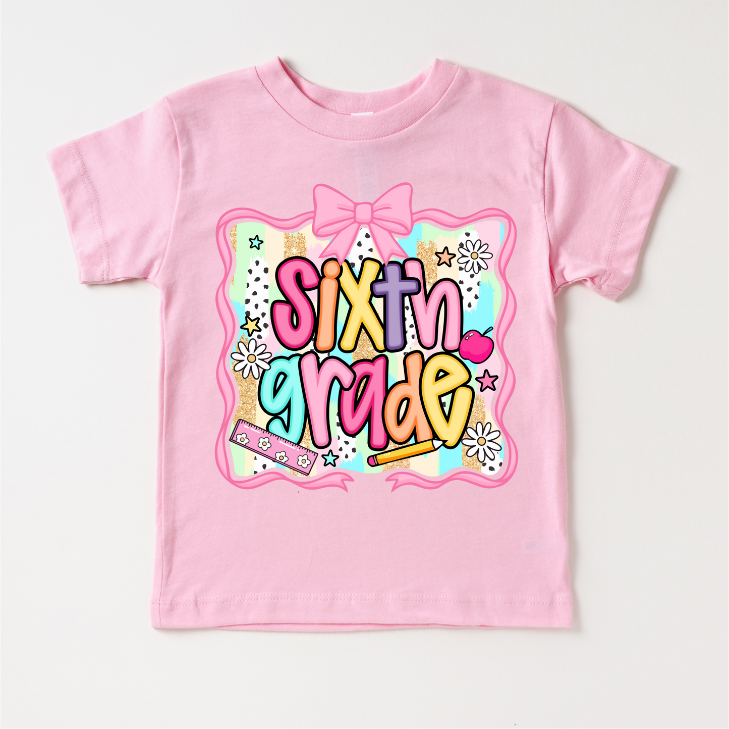 Girls 6th Grade Back To School Shirt - School Tee Madi Moosh