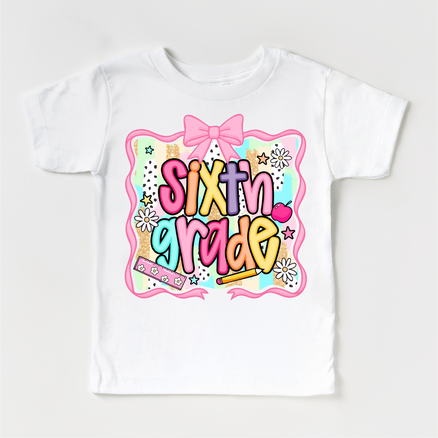 Girls 6th Grade Back To School Shirt - School Tee Madi Moosh
