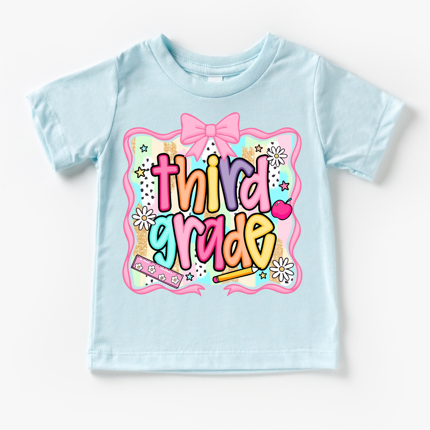 Girls Third Grade School Shirt Comfortable Back To School Tee Madi Moosh