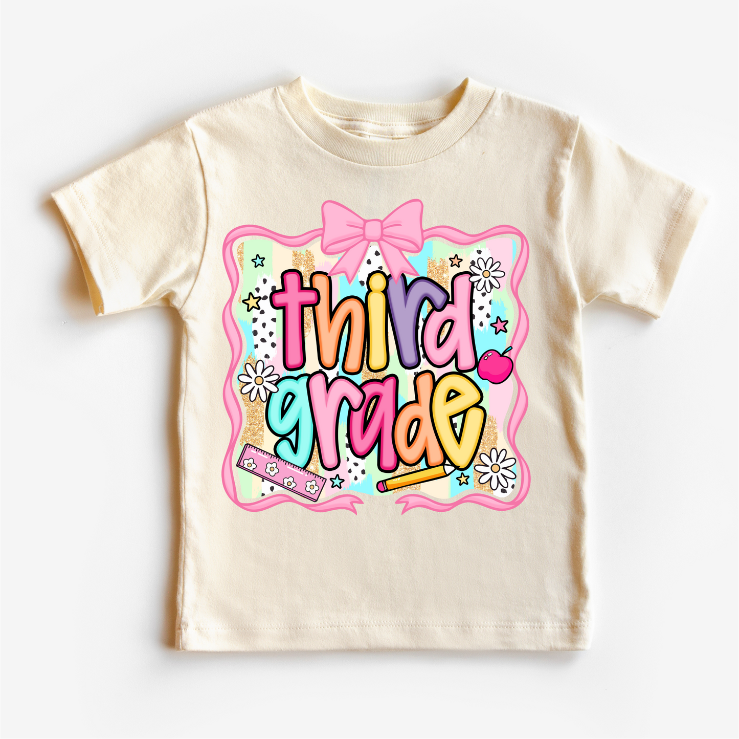 Girls Third Grade School Shirt Comfortable Back To School Tee Madi Moosh