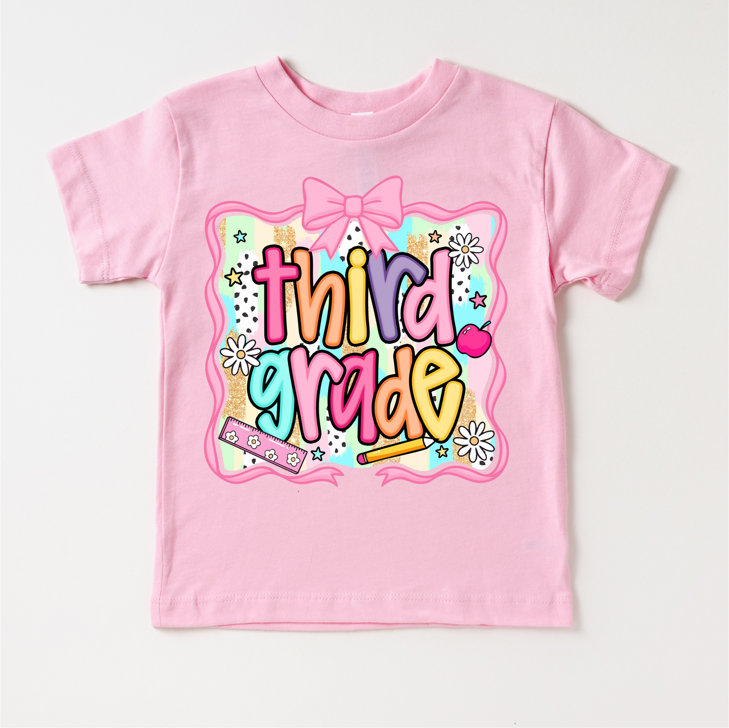 Girls Third Grade School Shirt Comfortable Back To School Tee Madi Moosh
