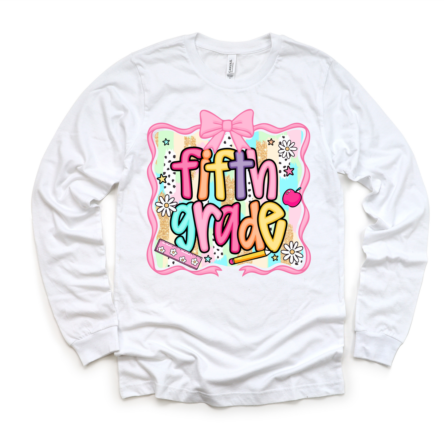 Girls 5th Grade School Shirt Back To School Tee Madi Moosh