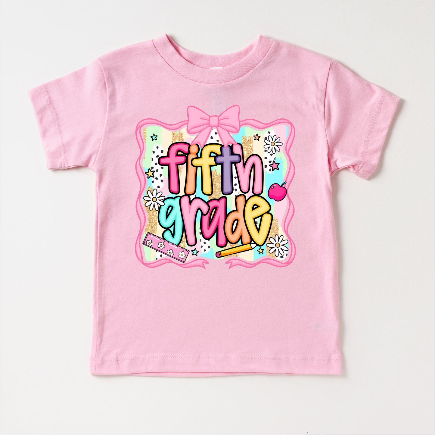 Girls 5th Grade School Shirt Back To School Tee Madi Moosh