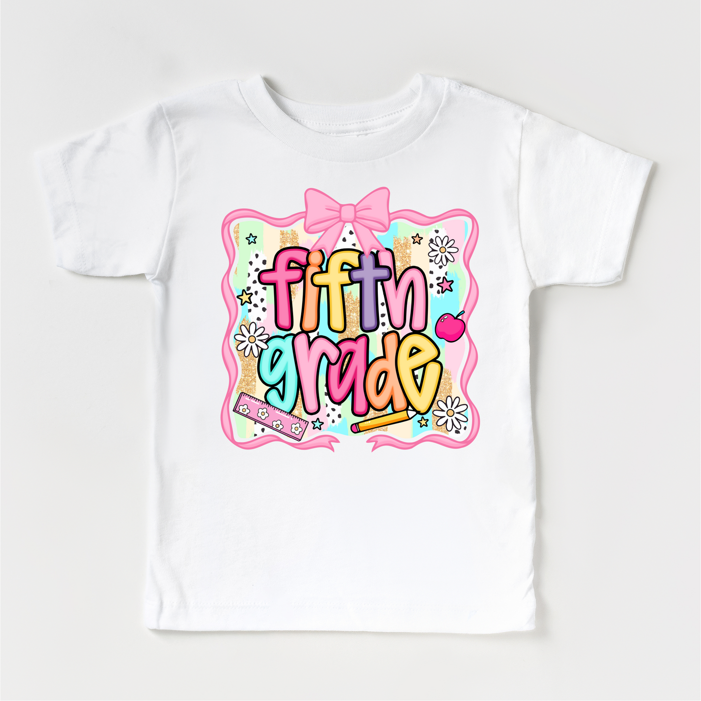 Girls 5th Grade School Shirt Back To School Tee Madi Moosh