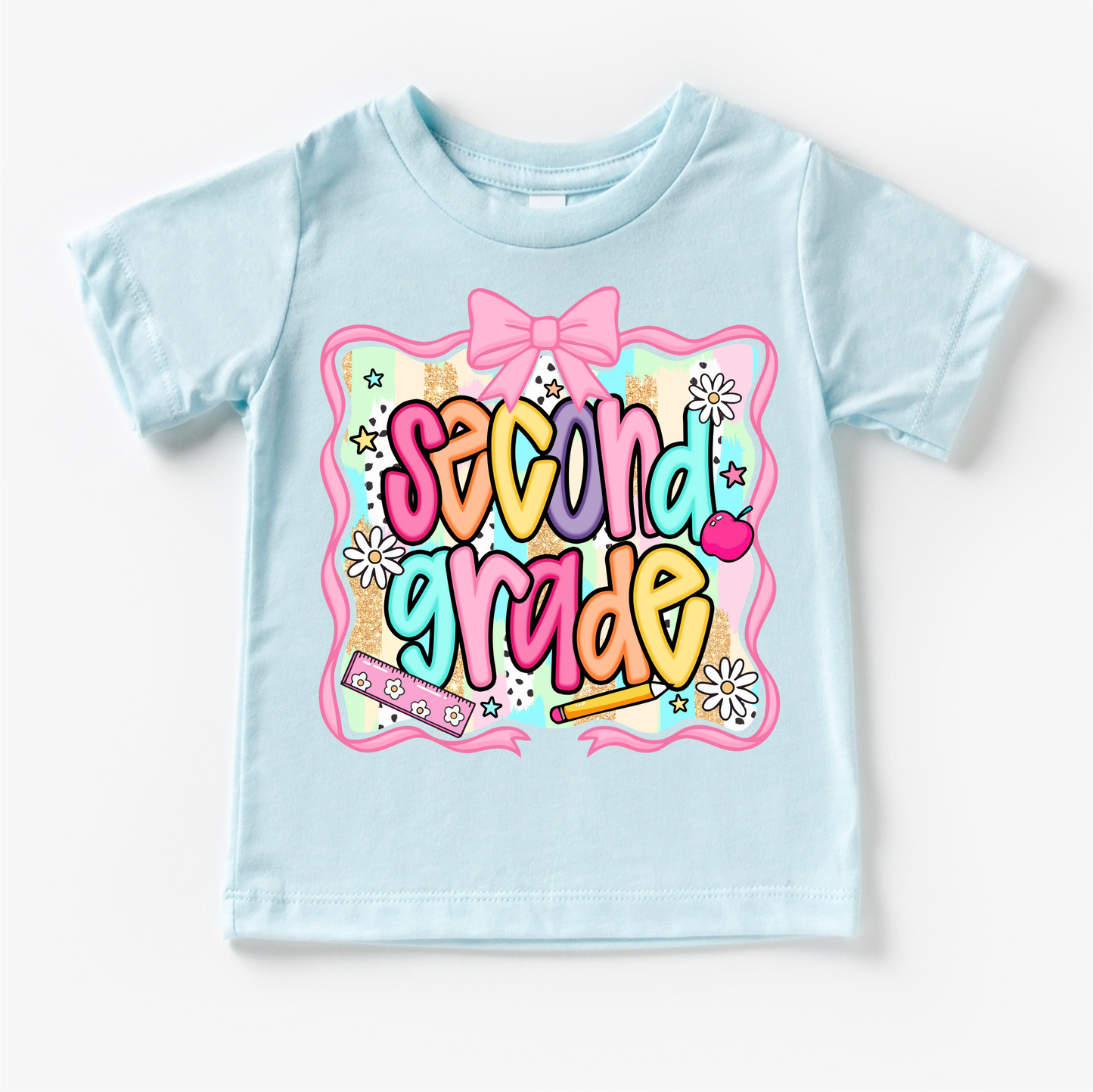 Girls 2nd Grade School Shirt Back To School Tee Madi Moosh