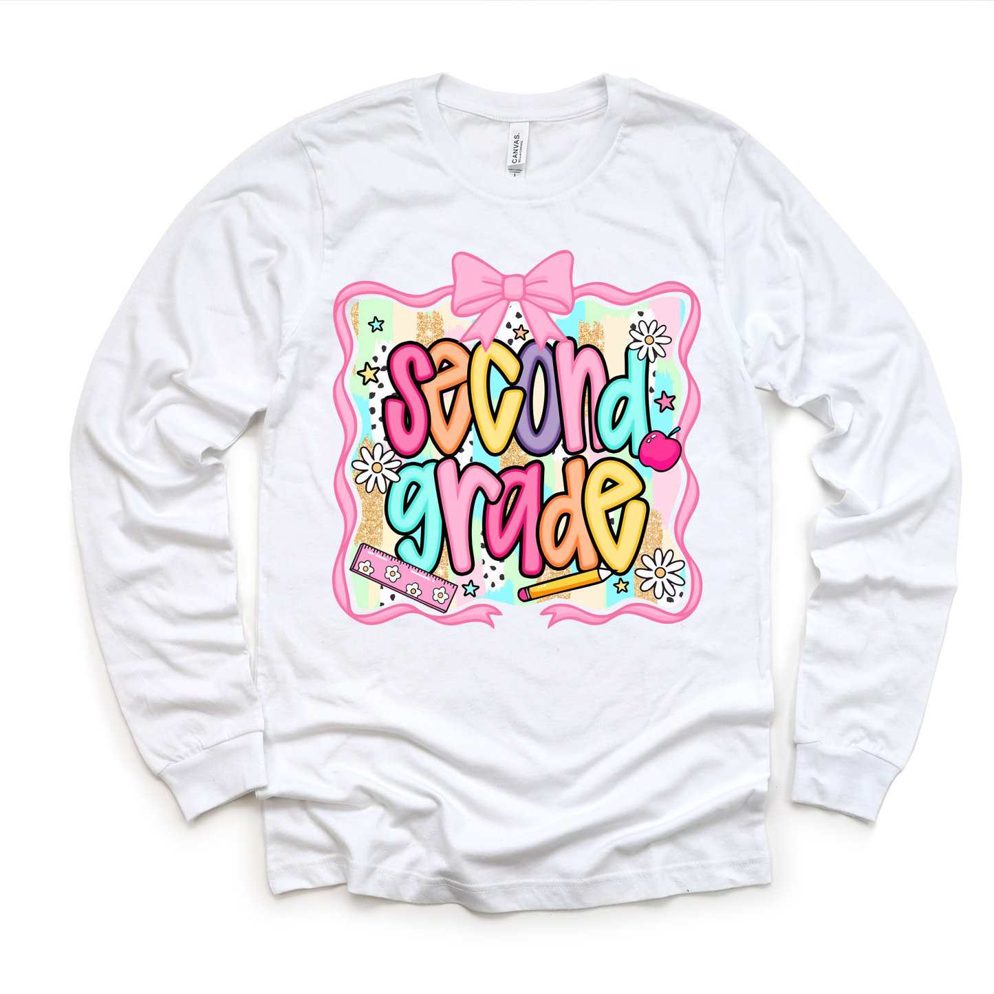 Girls 2nd Grade School Shirt Back To School Tee Madi Moosh