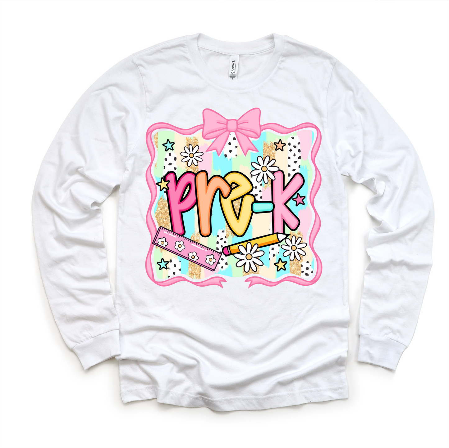 Girls Pre-K School Shirt Soft Cotton Back To School Tee Madi Moosh
