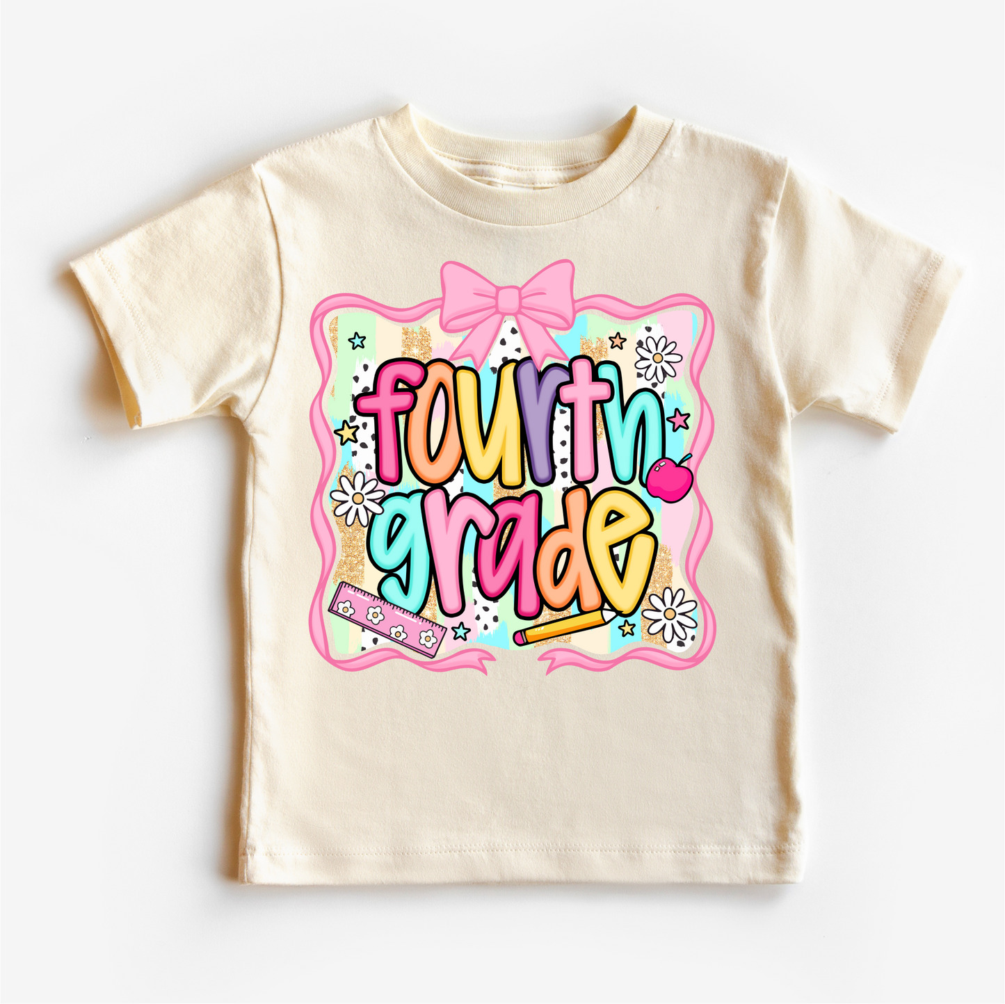 Girls 4th Grade Durable Back To School Shirt Madi Moosh