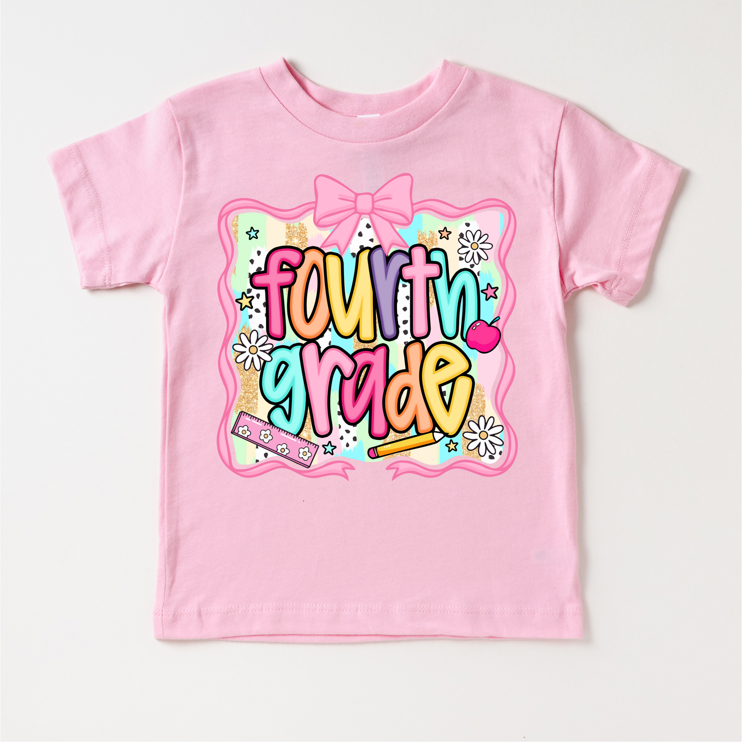 Girls 4th Grade Durable Back To School Shirt Madi Moosh