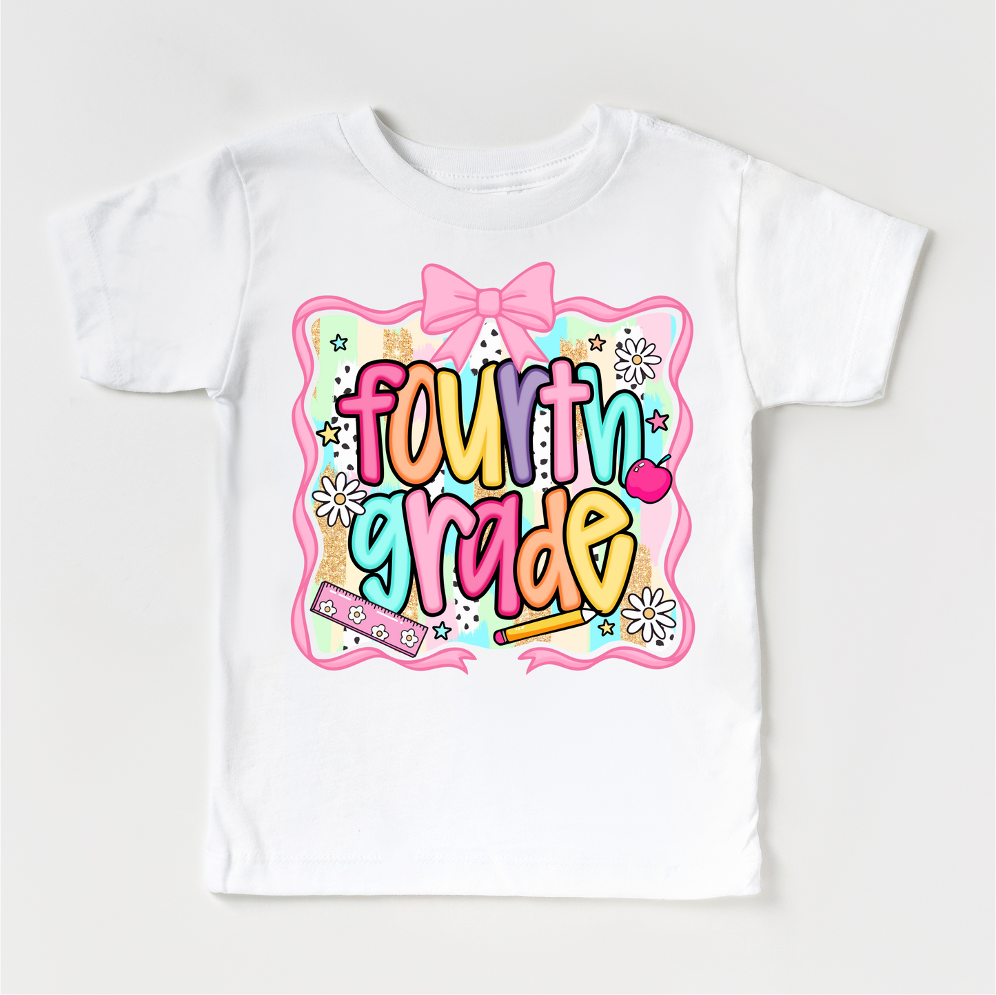 Girls 4th Grade Durable Back To School Shirt Madi Moosh