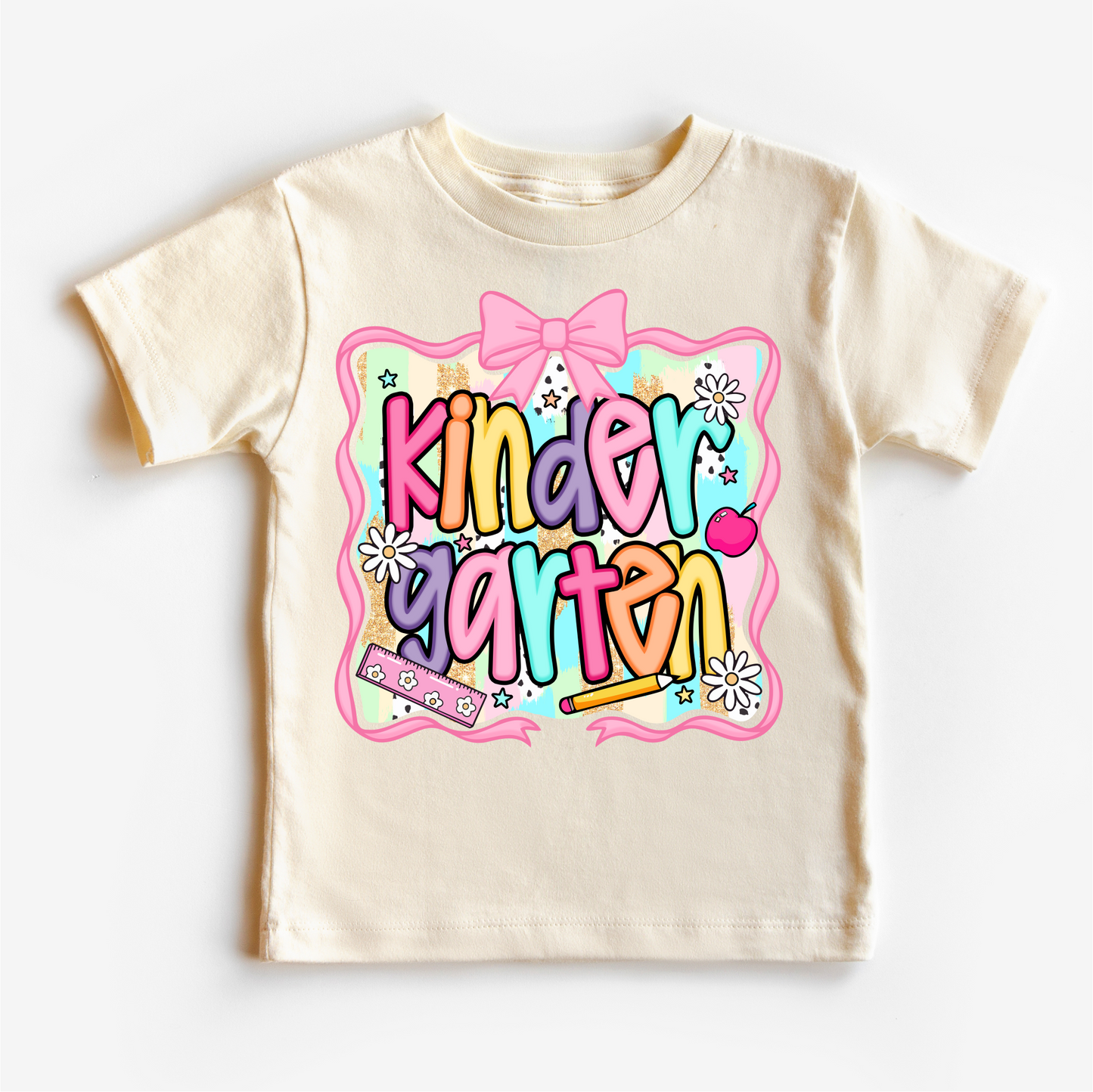 Girls Kindergarten School Shirt Back To School Tee Madi Moosh