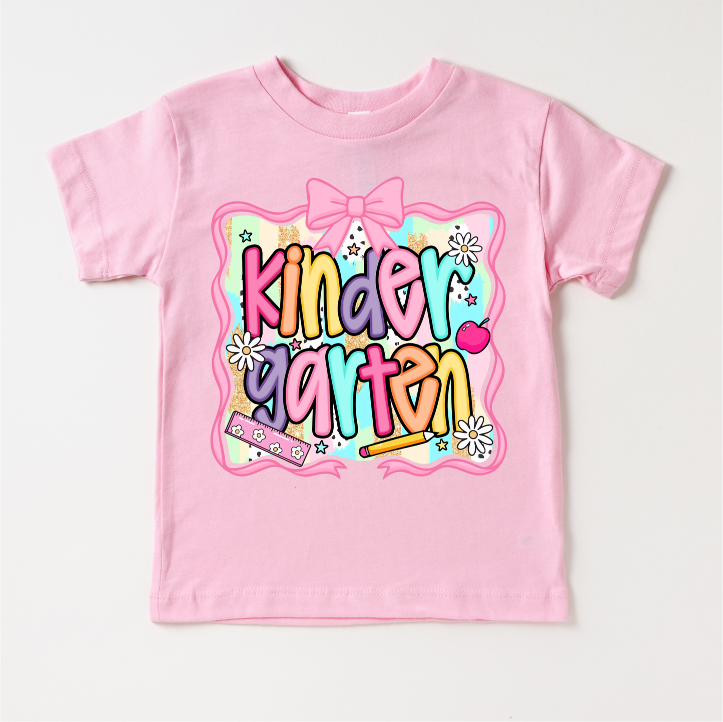 Girls Kindergarten School Shirt Back To School Tee Madi Moosh