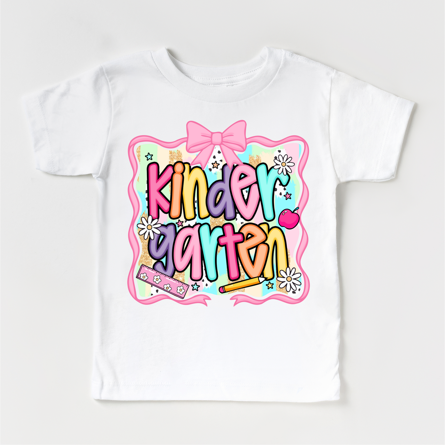 Girls Kindergarten School Shirt Back To School Tee Madi Moosh