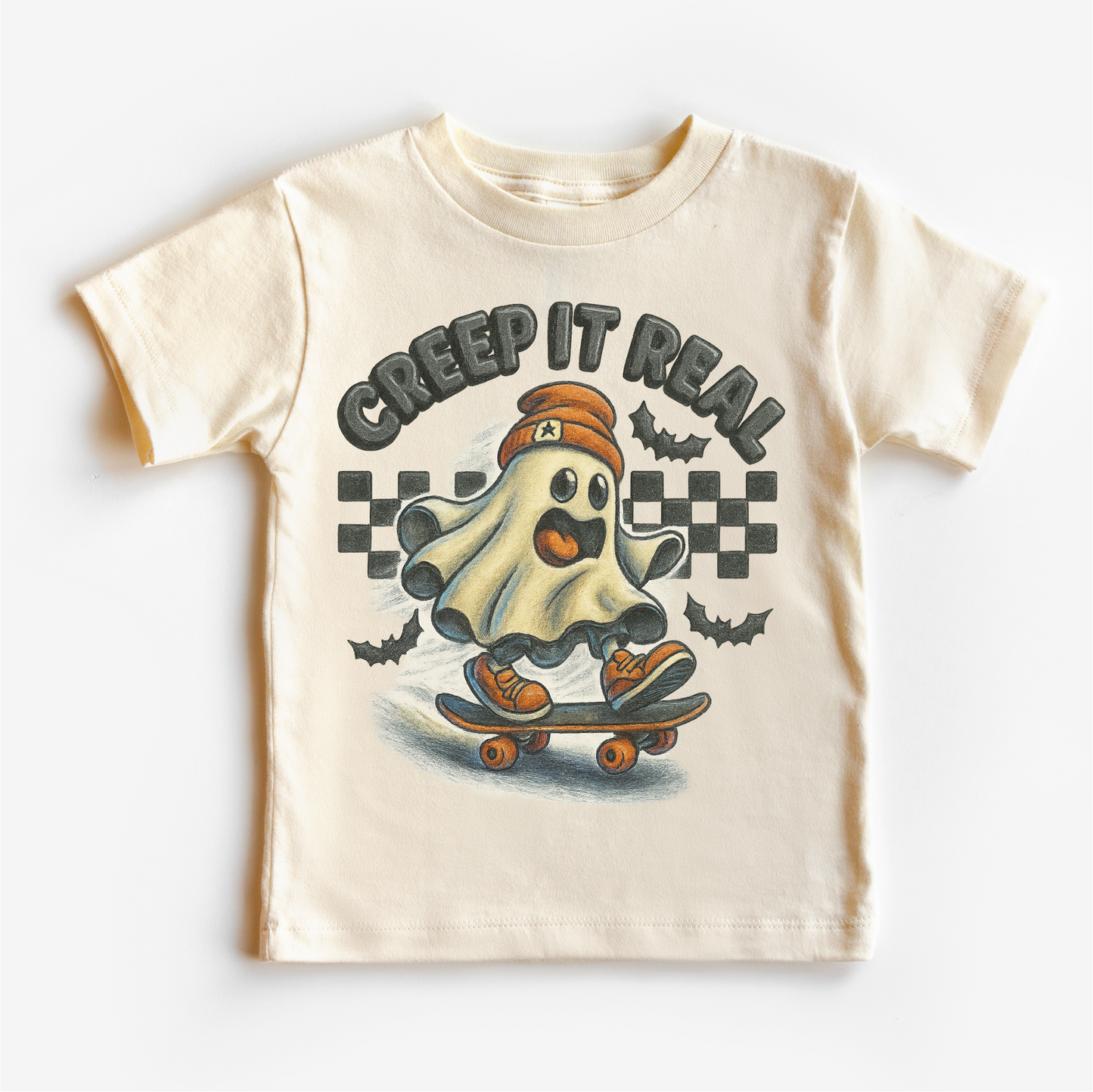 Creep It Real Skateboard Ghost Halloween Shirt - Halloween Tee