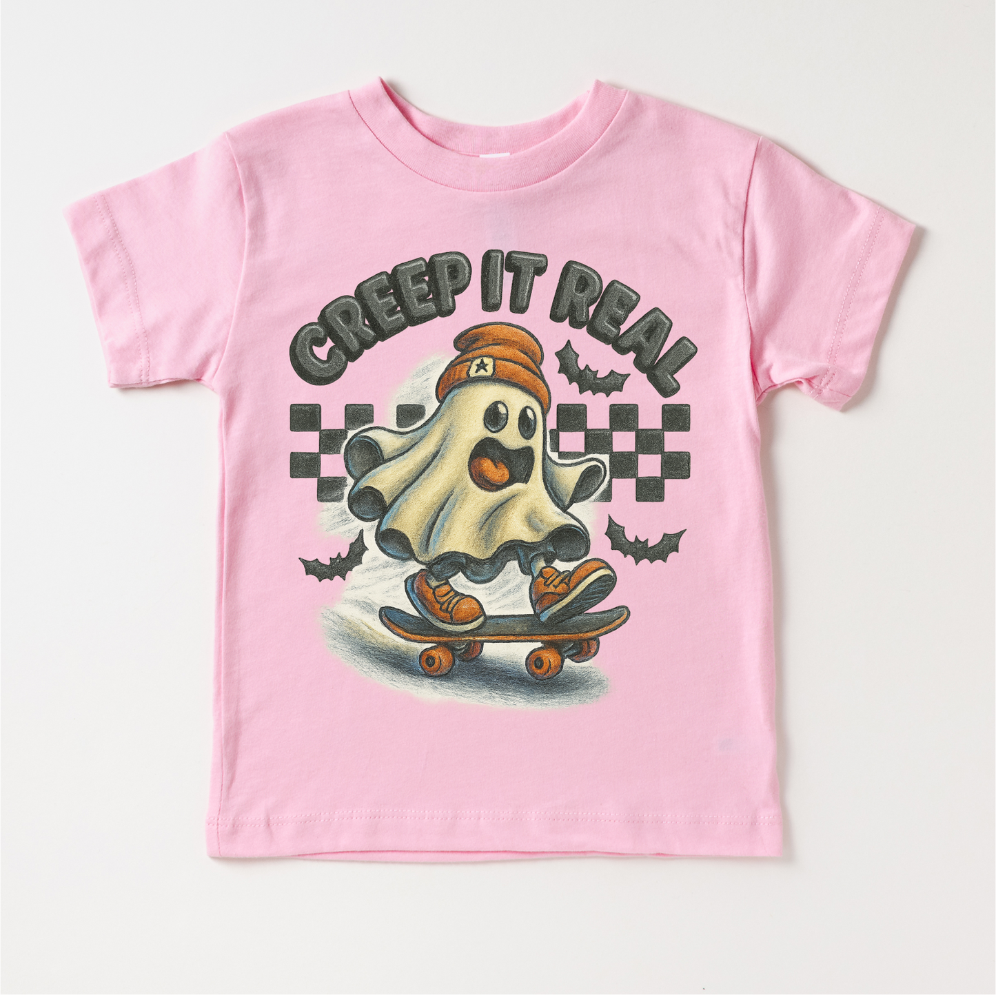 Creep It Real Skateboard Ghost Halloween Shirt - Halloween Tee