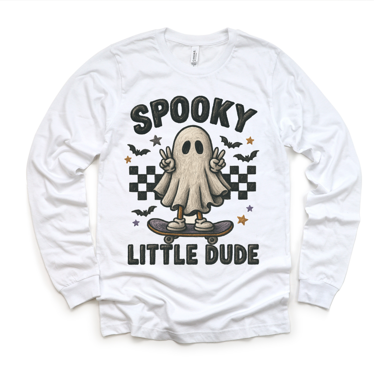 Spooky Little Dude Skater Halloween Shirt - Halloween Tee - MU92